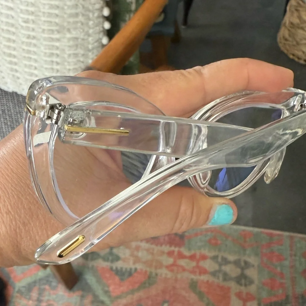 Bundle of 2 Cat Eye Reading Glasses +2.75 Blue-Reflective Lenses